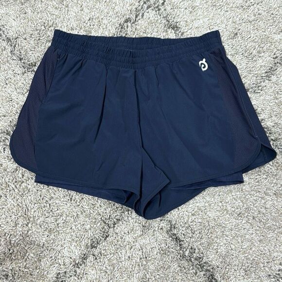 Peloton Women’s Navy Built In Biker Riding Runner Athletic Shorts Size 1X - Picture 1 of 9